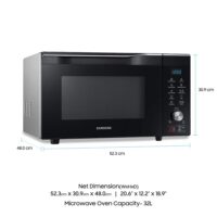 Samsung MC32K7056QT 32L Convection Microwave Oven Black/Silver - Image 7